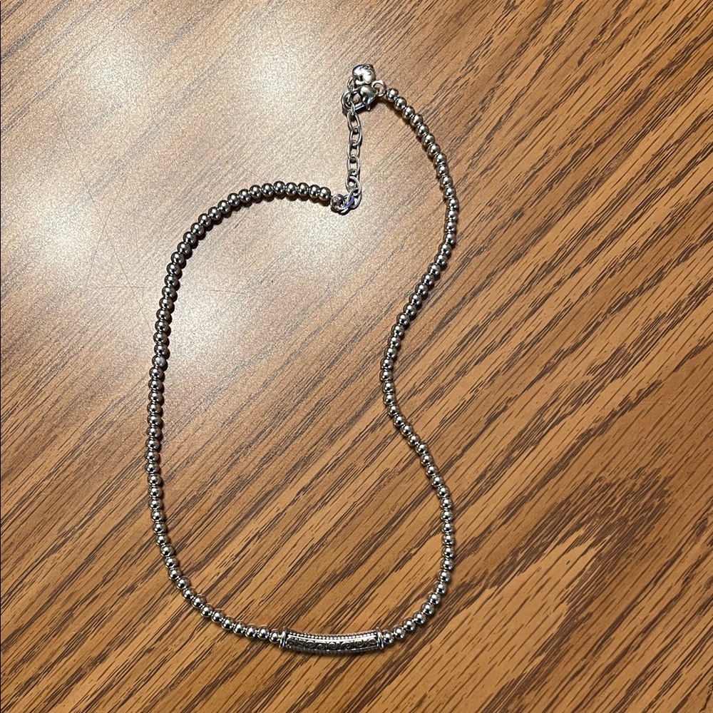 Brighton Silver Beaded Necklace